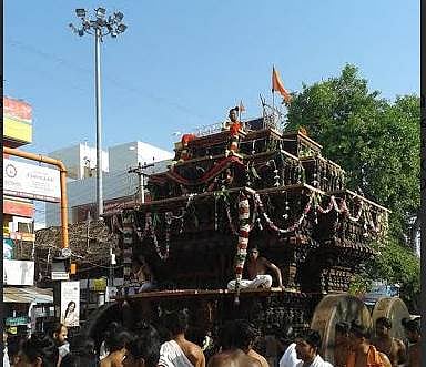 சிதம்பரம் நடராஜர் கோயில் ஸ்ரீசிவகாமிஅம்மன் புதிய தேர் வெள்ளோட்டம்